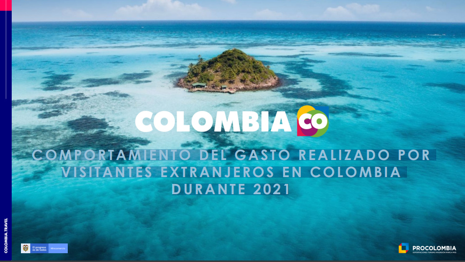 COMPORTAMIENTO DEL GASTO REALIZADO POR VISITANTES EXTRANJEROS EN COLOMBIA 2021