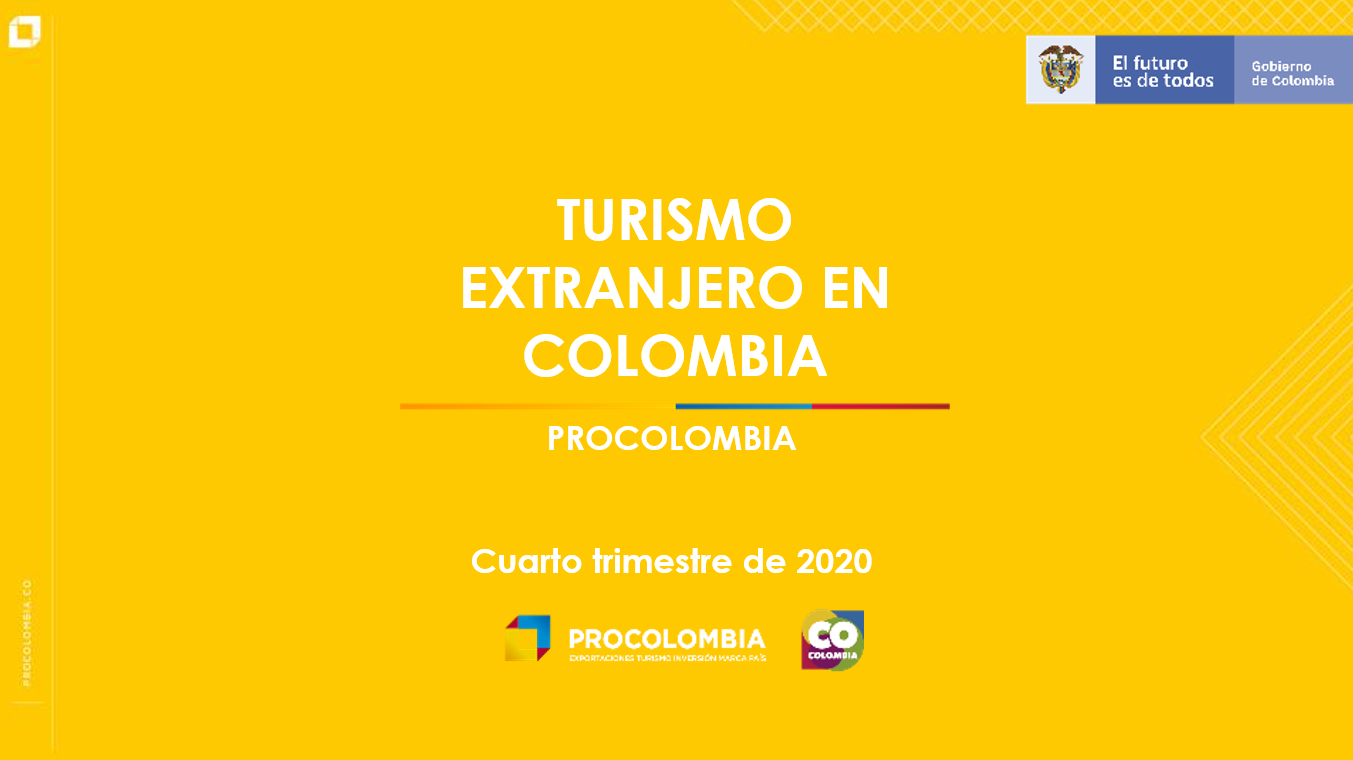Informe Turismo Extranjero en Colombia- Cuarto Trimestre 2020
